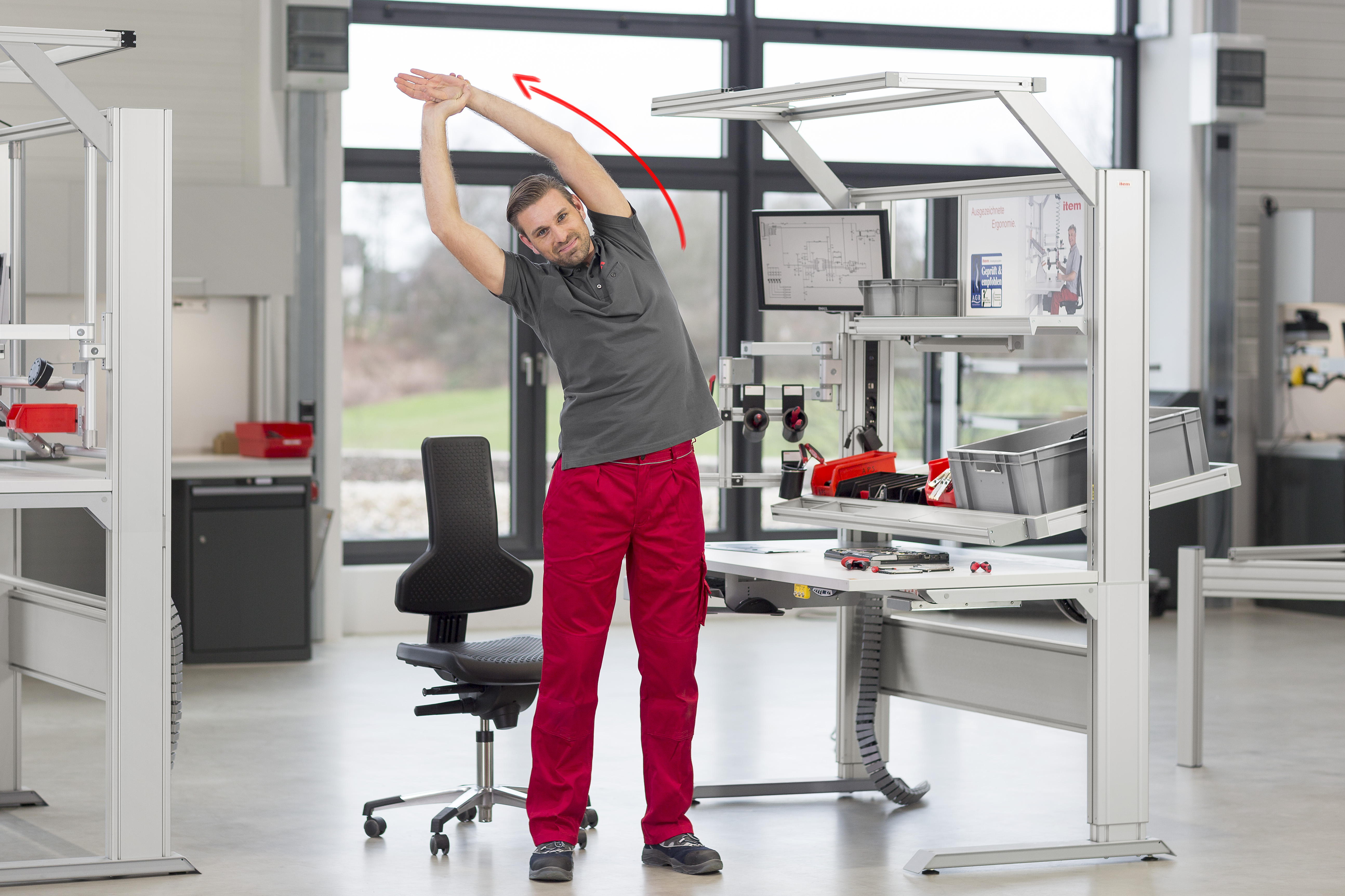 Direkte umsetzbare Ergonomie-Tipps: fit@work mit item
