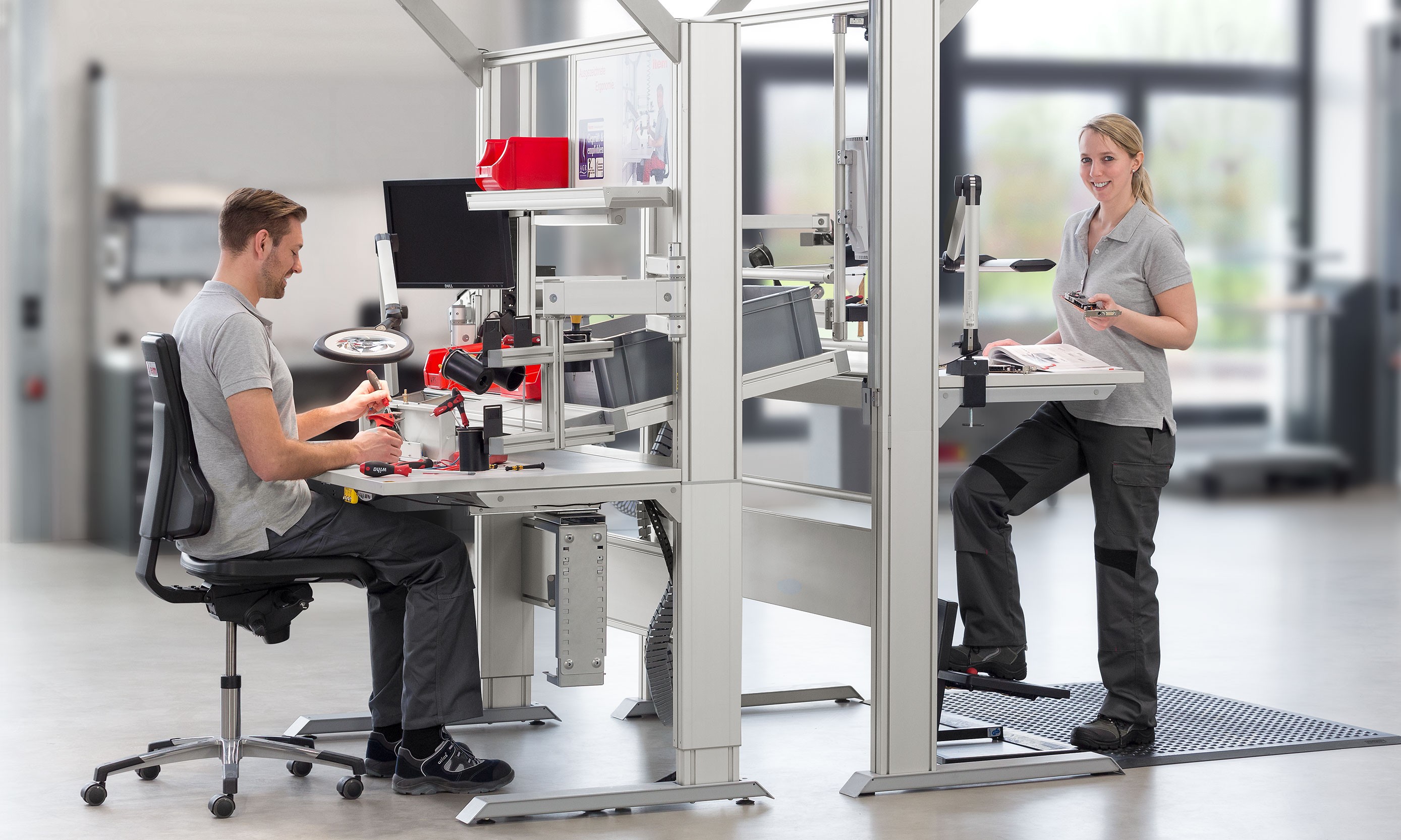 Ilustración ergonómica: ¡cómo sentarse correctamente!