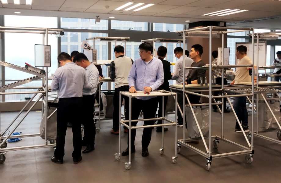 Warsztaty z zakresu szczupłego projektowania (lean line design) w instytucie Global Advanced Manufacturing Institute