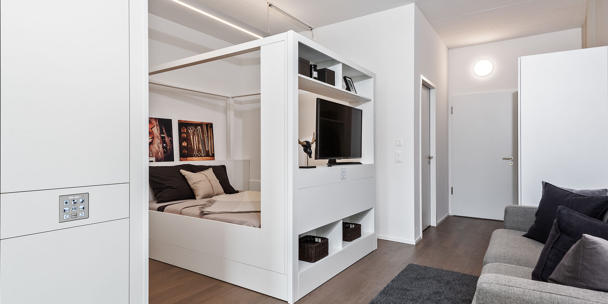 El concepto de sala modular para una vida flexible