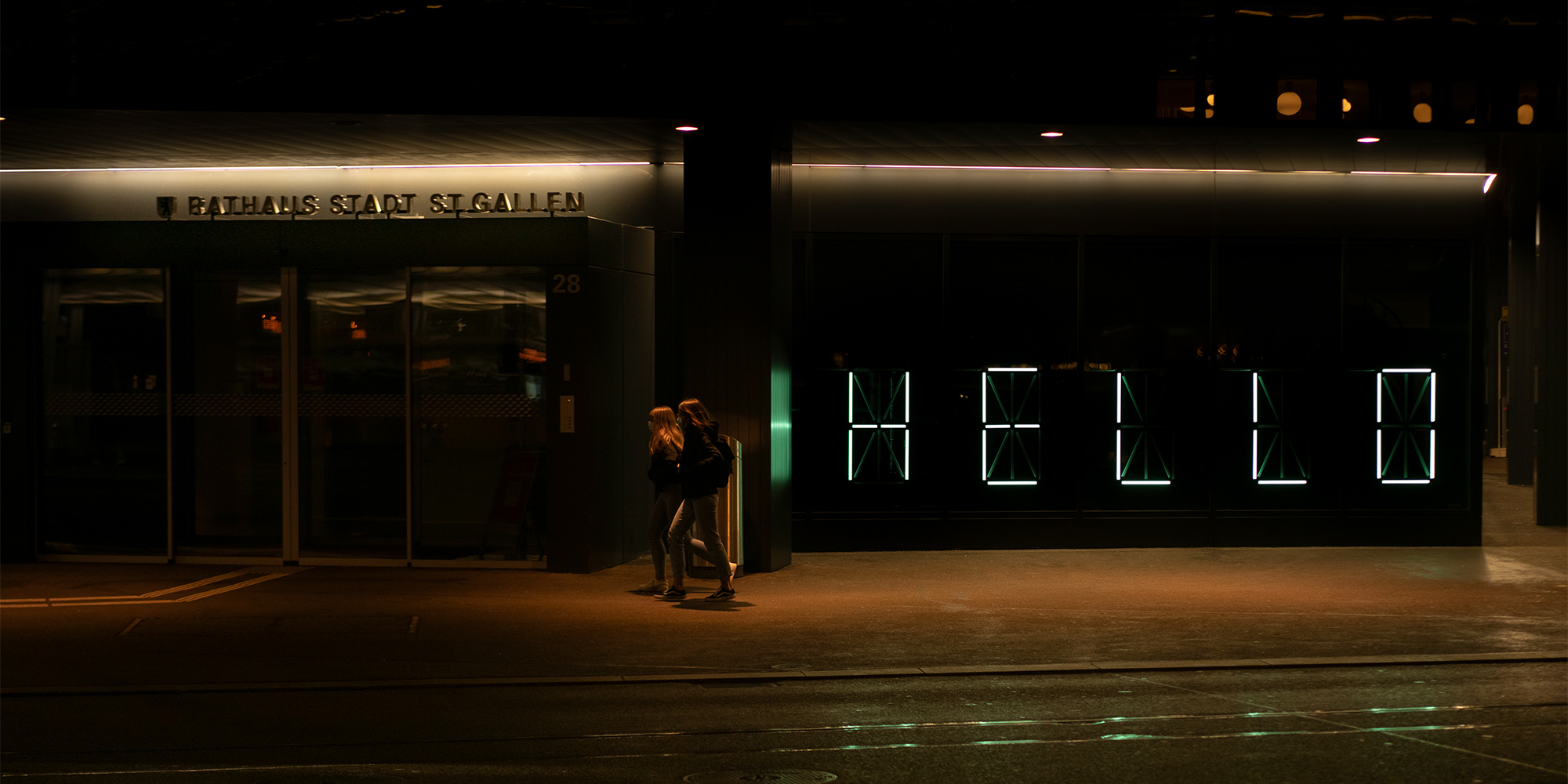 Interaktive Lichtinstallation: Persönliche Message auf Knopfdruck