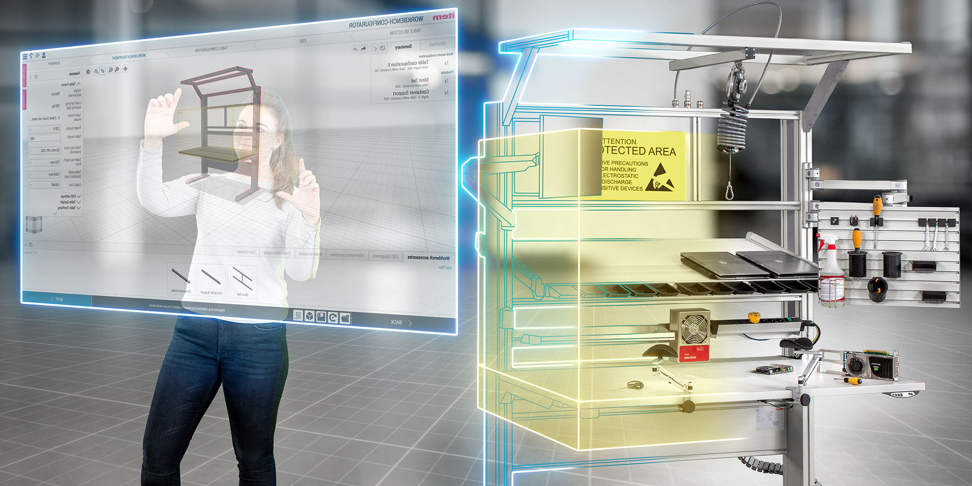 Configure ESD benches online with exceptional ease