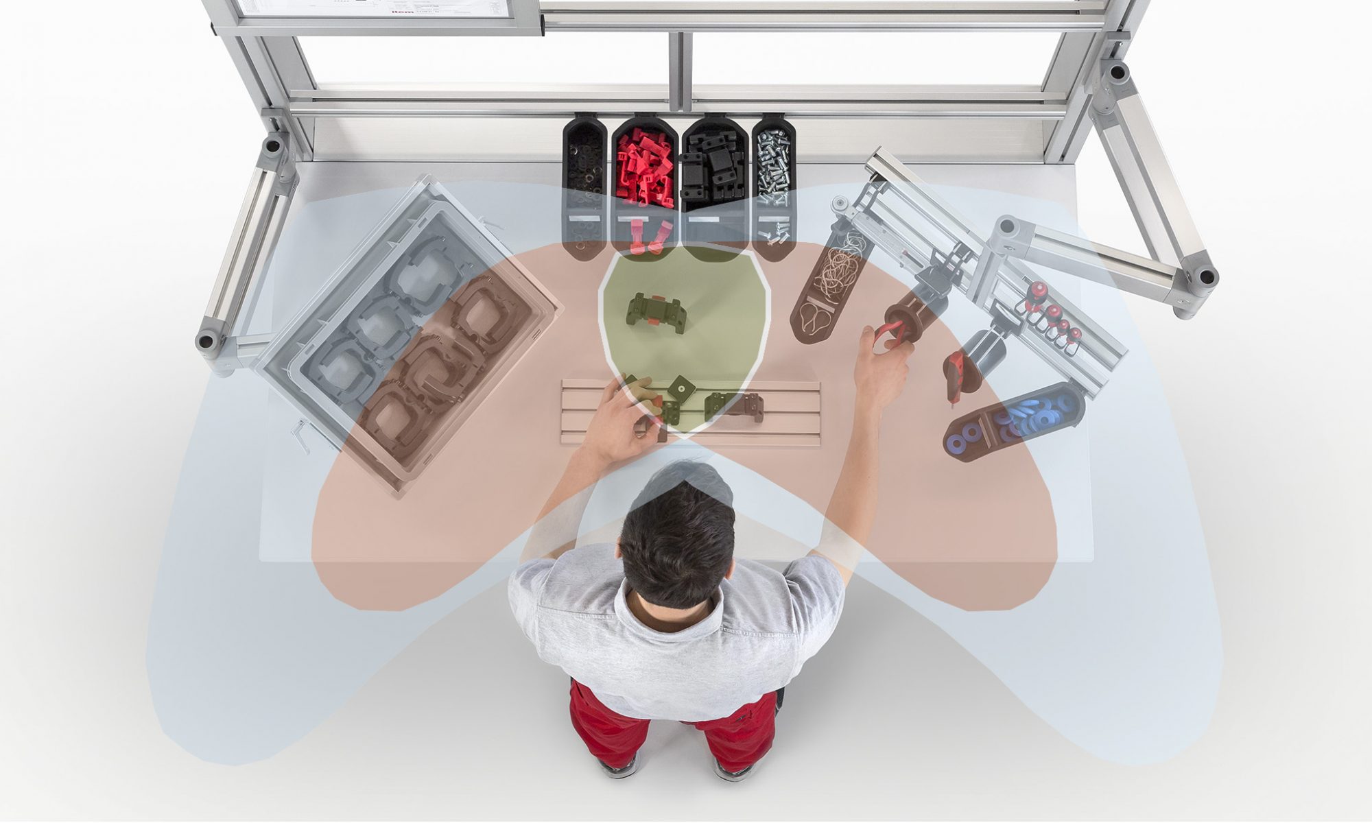 Greifraum am Arbeitsplatz: Ergonomie einfach erklärt