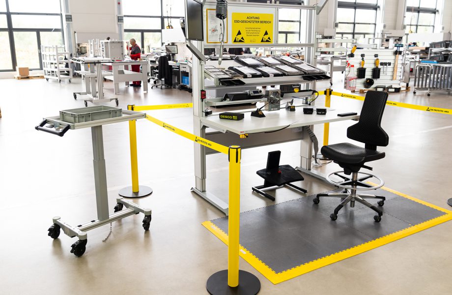 La table de travail ESD : planification sûre, simple et rapide