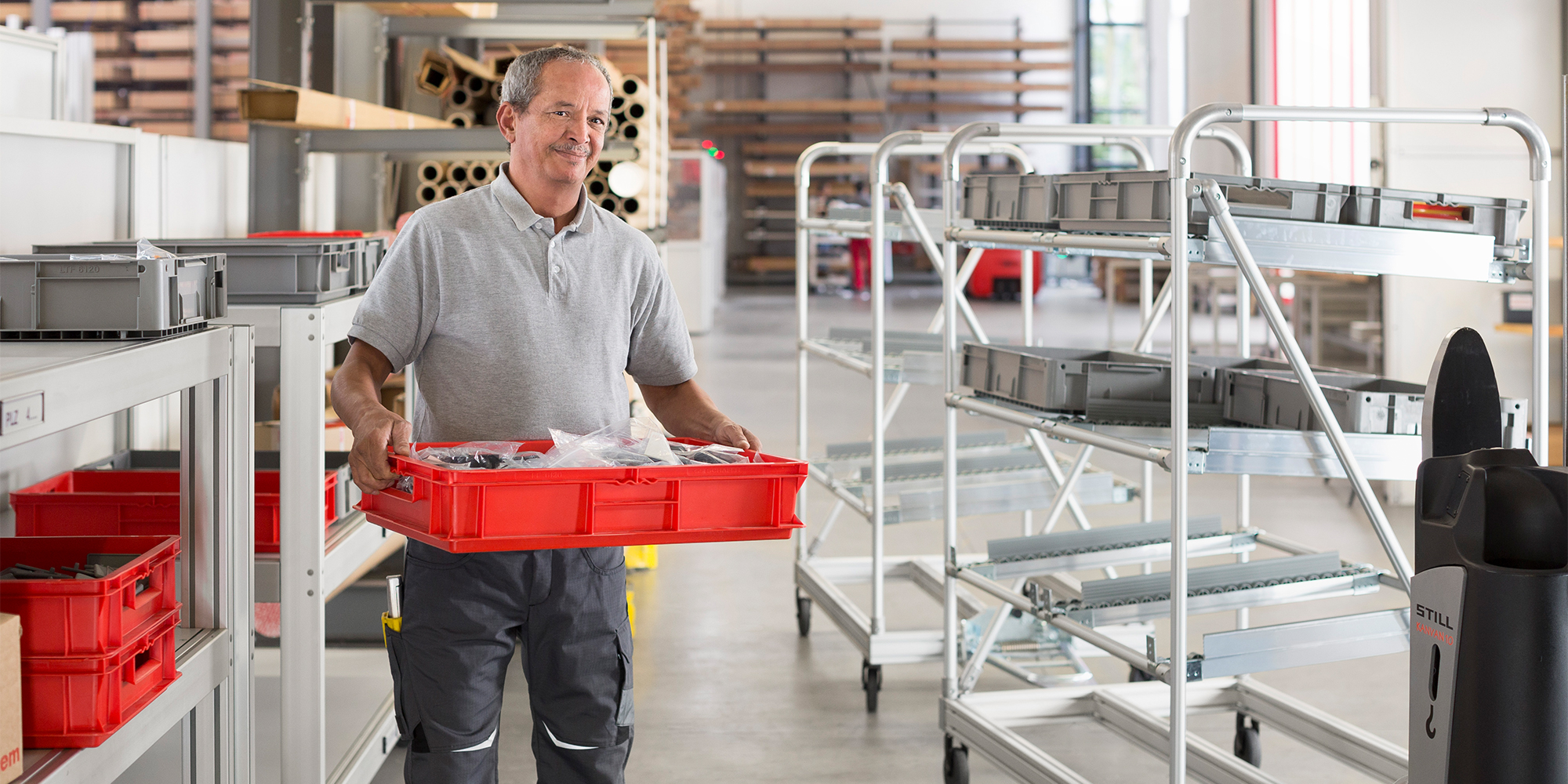 Les petits trains logistiques : un aménagement modulaire des cadres et structures