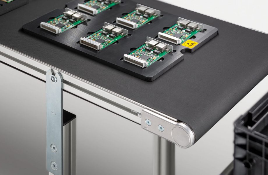 ESD-sichere Förderbänder für die Produktion