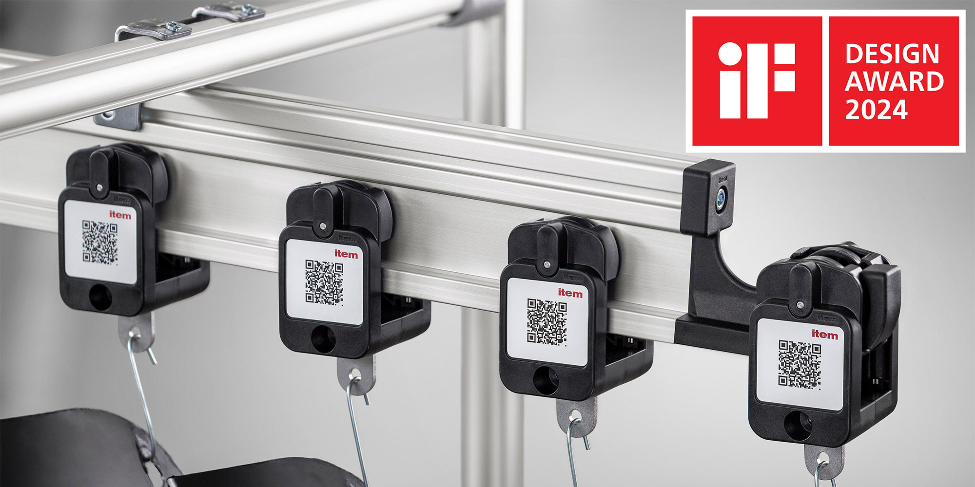 iF DESIGN AWARD 2024 für das item Hängefördersystem